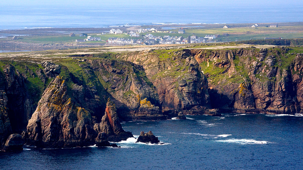 A picture of the cliffs on Tory Island