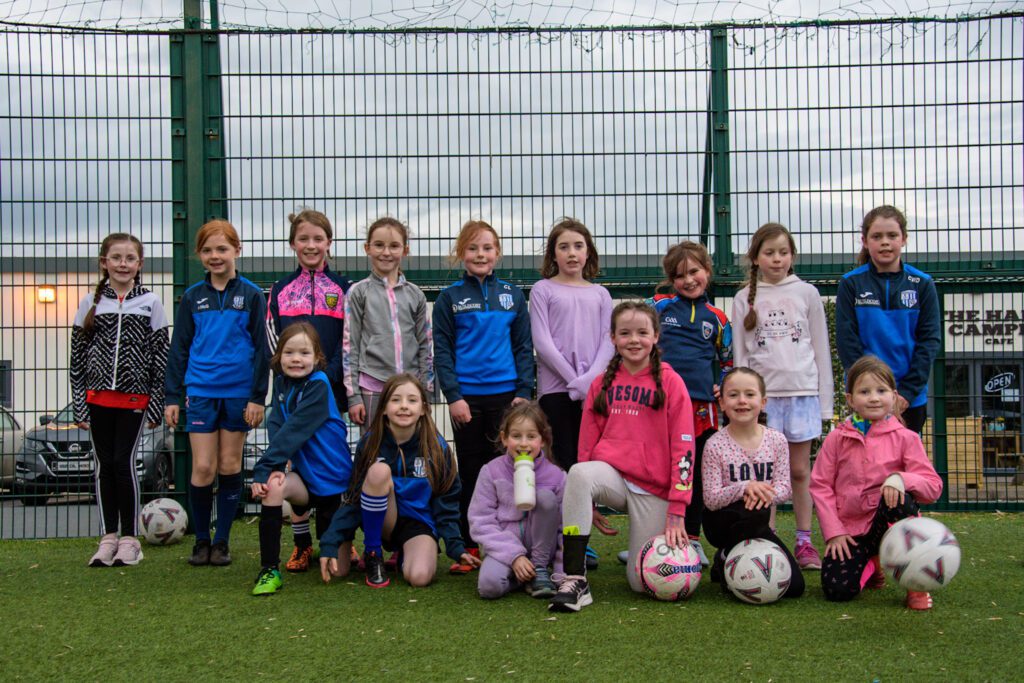 The younger group of girls from Dunfanaghy Youths
