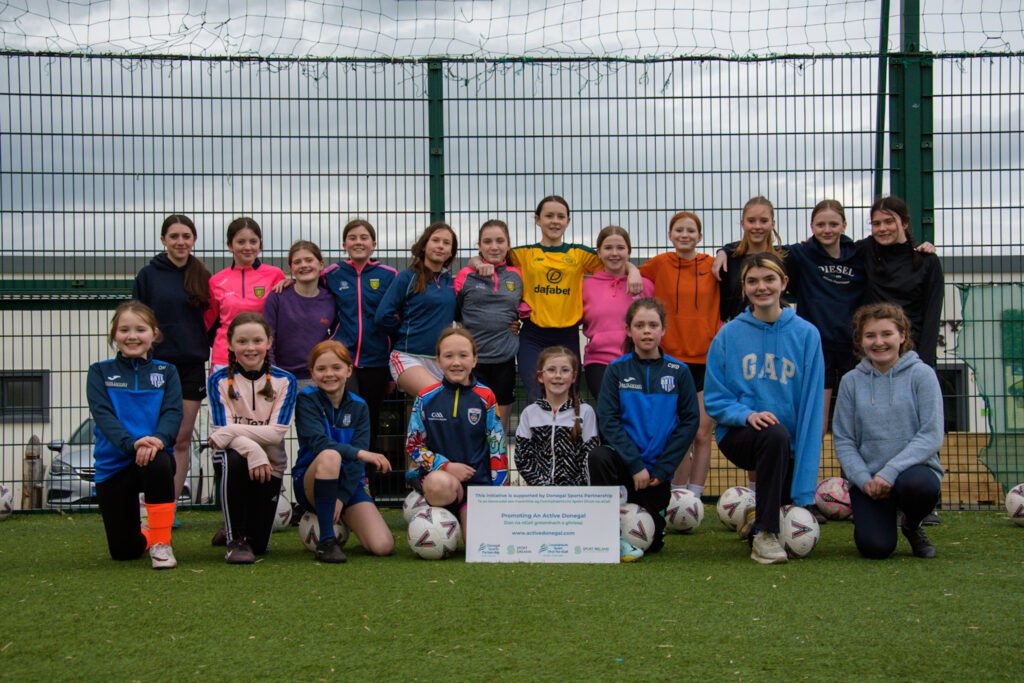 The older girls involved with Dunfanaghy Youths